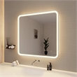 Elegant Kitchen and Bath 36 Round Led Front and Backlit Wall Mirror in Silver