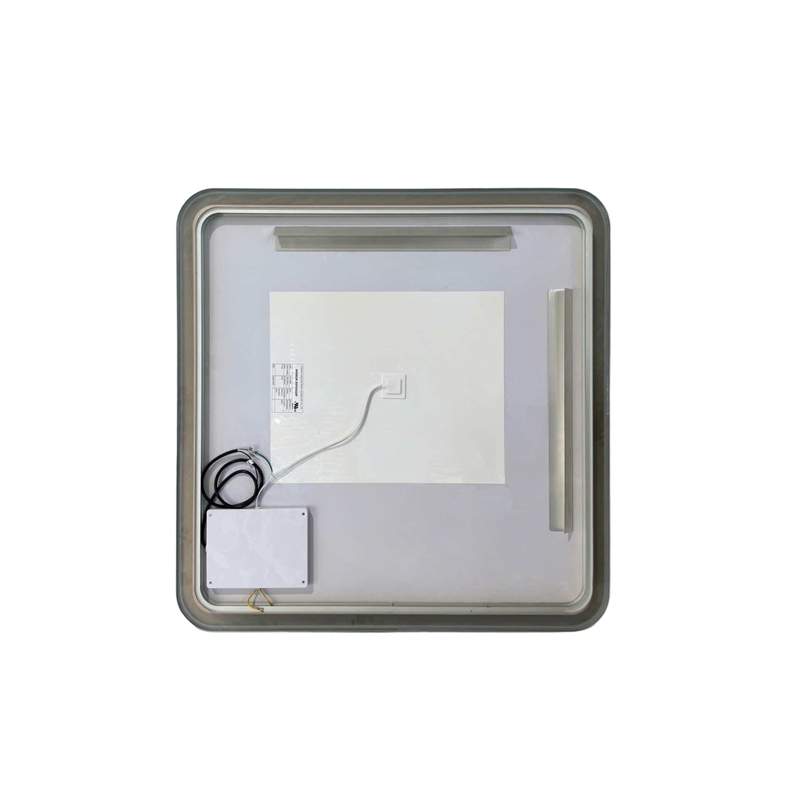 Elegant Kitchen and Bath 36 Round Led Front and Backlit Wall Mirror in Silver