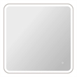 Elegant Kitchen and Bath 36 Round Led Front and Backlit Wall Mirror in Silver