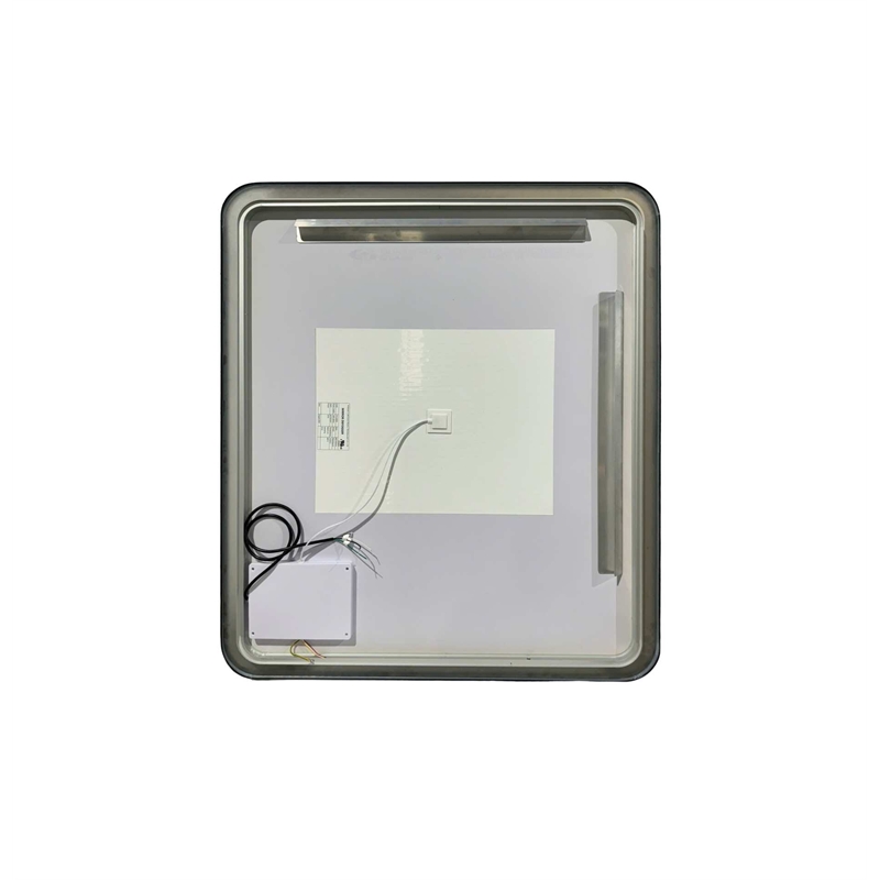 Elegant Kitchen and Bath 42 Round Led Front and Backlit Wall Mirror in Black