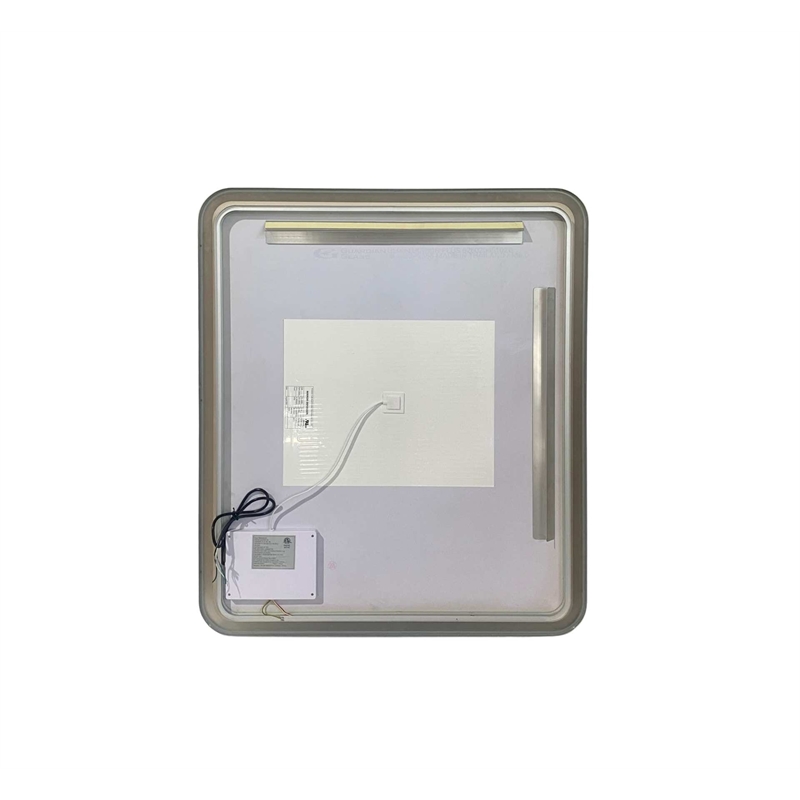 Elegant Kitchen and Bath 42 Round Led Front and Backlit Wall Mirror in Silver