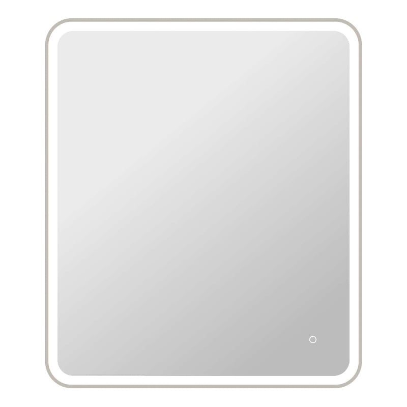 Elegant Kitchen and Bath 42 Round Led Front and Backlit Wall Mirror in Silver
