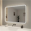 Elegant Kitchen and Bath 48 Round Led Front and Backlit Wall Mirror in Black