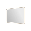 Elegant Kitchen and Bath 48 Round Led Front & Backlit Wall Mirror in Satin Gold