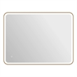 Elegant Kitchen and Bath 48 Round Led Front & Backlit Wall Mirror in Satin Gold