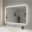 Elegant Kitchen and Bath 48 Round Led Front and Backlit Wall Mirror in Silver