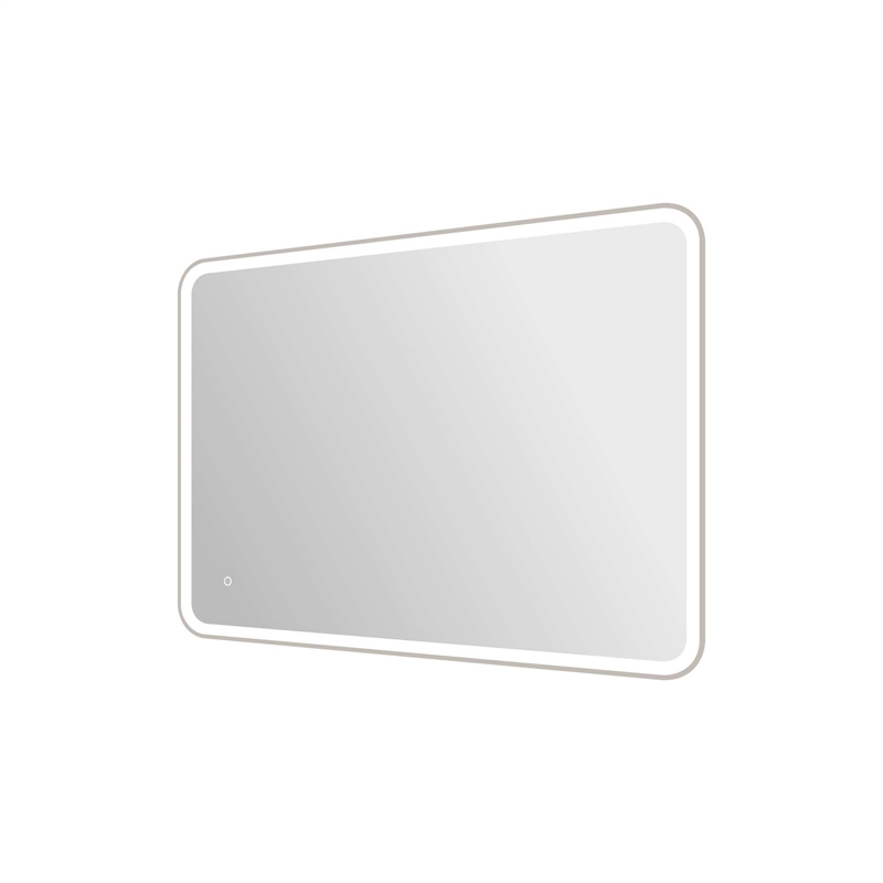 Elegant Kitchen and Bath 48 Round Led Front and Backlit Wall Mirror in Silver
