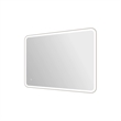 Elegant Kitchen and Bath 48 Round Led Front and Backlit Wall Mirror in Silver