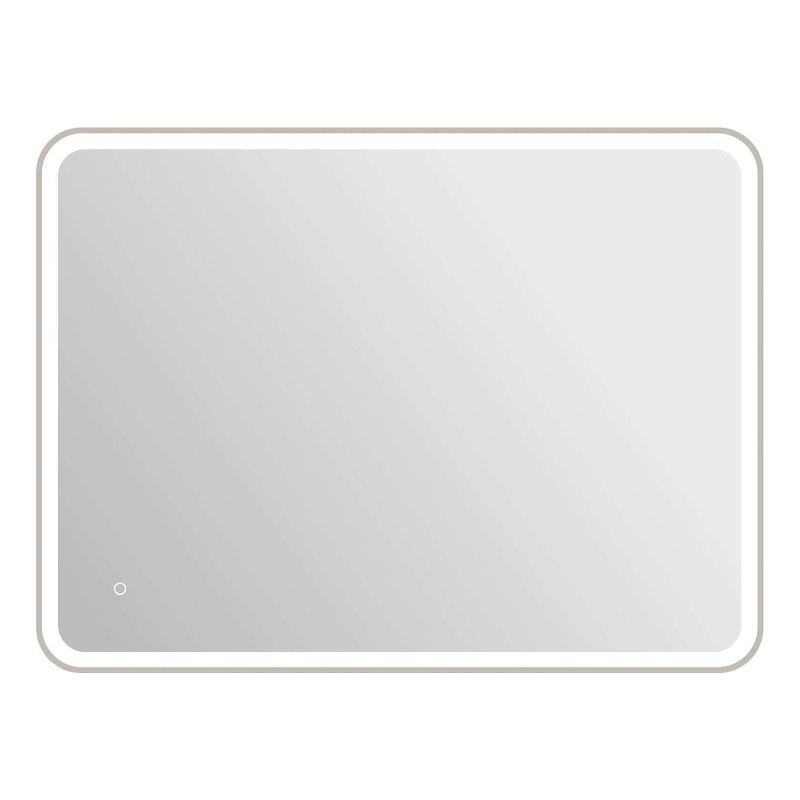 Elegant Kitchen and Bath 48 Round Led Front and Backlit Wall Mirror in Silver