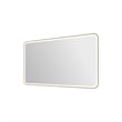 Elegant Kitchen and Bath 60 Round Led Front & Backlit Wall Mirror in Satin Gold