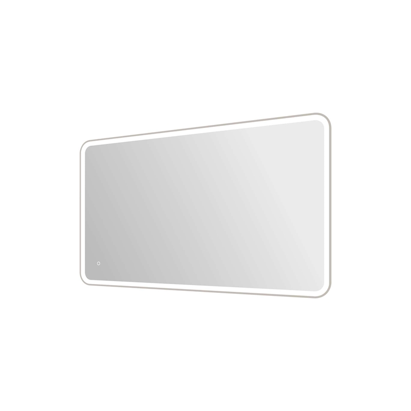 Elegant Kitchen and Bath 60 Round Led Front and Backlit Wall Mirror in Silver