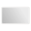 Elegant Kitchen and Bath 60 Round Led Front and Backlit Wall Mirror in Silver