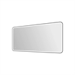 Elegant Kitchen and Bath 72 Round Led Front and Backlit Wall Mirror in Black