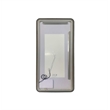 Elegant Kitchen and Bath 72 Round Led Front and Backlit Wall Mirror in Black
