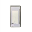 Elegant Kitchen and Bath 72 Round Led Front and Backlit Wall Mirror in Silver