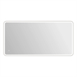 Elegant Kitchen and Bath 72 Round Led Front and Backlit Wall Mirror in Silver