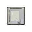 Elegant Kitchen and Bath 42 Round Led Front and Backlit Wall Mirror in Black