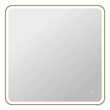 Elegant Kitchen and Bath 42 Round Led Front & Backlit Wall Mirror in Satin Gold