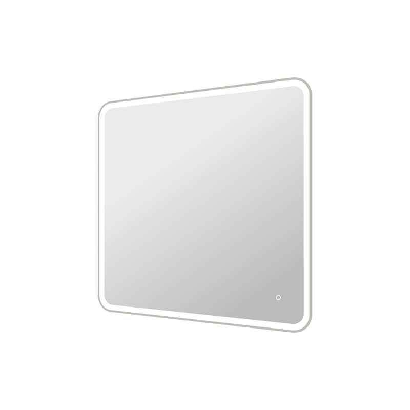 Elegant Kitchen and Bath 42 Round Led Front and Backlit Wall Mirror in Silver