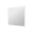 Elegant Kitchen and Bath 42 Round Led Front and Backlit Wall Mirror in Silver