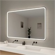 Elegant Kitchen and Bath 60 Round Led Front and Backlit Wall Mirror in Black