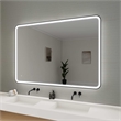Elegant Kitchen and Bath 60 Round Led Front and Backlit Wall Mirror in Black