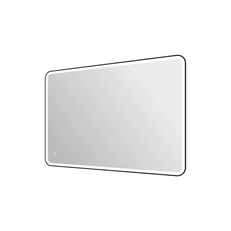 Elegant Kitchen and Bath 60 Round Led Front and Backlit Wall Mirror in Black