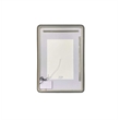 Elegant Kitchen and Bath 60 Round Led Front and Backlit Wall Mirror in Black