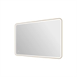 Elegant Kitchen and Bath 60 Round Led Front & Backlit Wall Mirror in Satin Gold