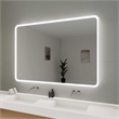 Elegant Kitchen and Bath 60 Round Led Front and Backlit Wall Mirror in Silver