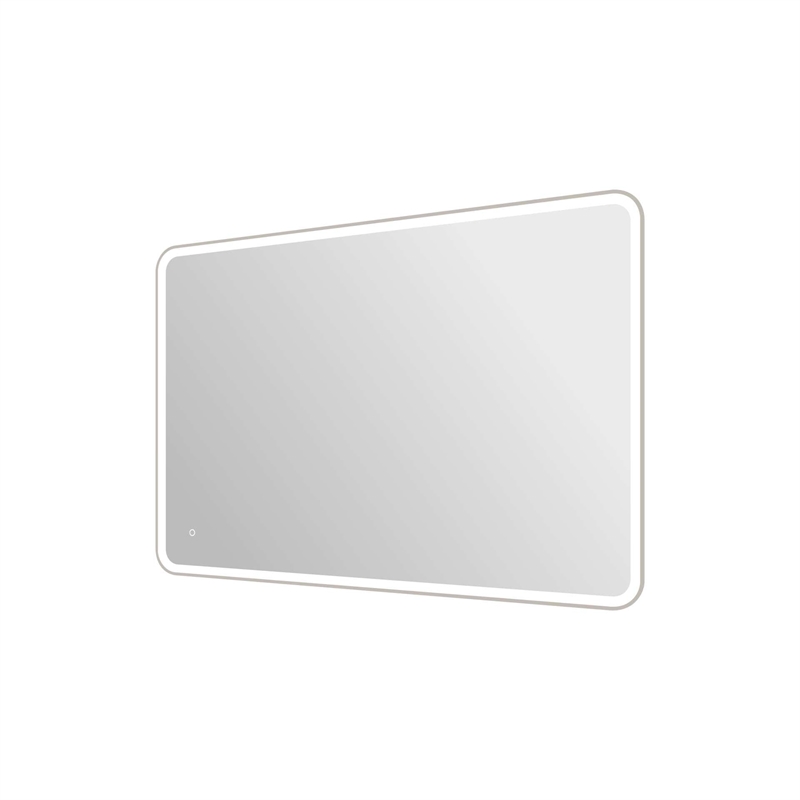 Elegant Kitchen and Bath 60 Round Led Front and Backlit Wall Mirror in Silver