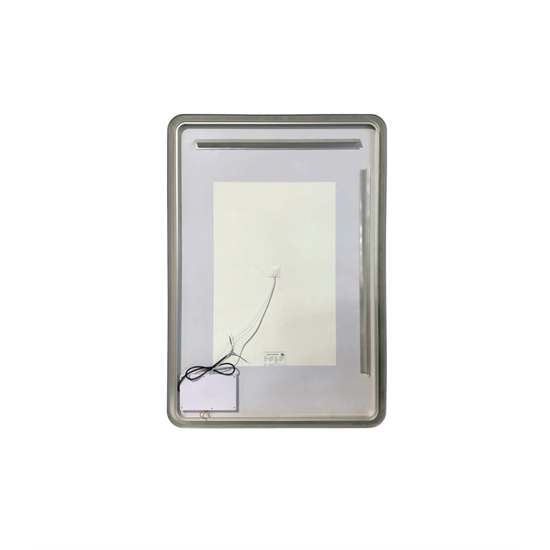Elegant Kitchen and Bath 60 Round Led Front and Backlit Wall Mirror in Silver