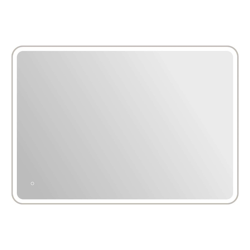 Elegant Kitchen and Bath 60 Round Led Front and Backlit Wall Mirror in Silver