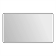 Elegant Kitchen and Bath 72 Round Led Front and Backlit Wall Mirror in Black