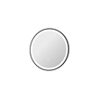Elegant Kitchen and Bath 21 Round Led Front and Backlit Wall Mirror in Black