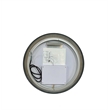 Elegant Kitchen and Bath 21 Round Led Front and Backlit Wall Mirror in Black