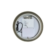 Elegant Kitchen and Bath 21 Round Led Front & Backlit Wall Mirror in Satin Gold