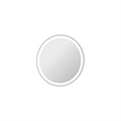 Elegant Kitchen and Bath 21 Round Led Front and Backlit Wall Mirror in Silver