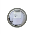 Elegant Kitchen and Bath 21 Round Led Front and Backlit Wall Mirror in Silver