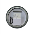 Elegant Kitchen and Bath 24 Round Led Front and Backlit Wall Mirror in Black