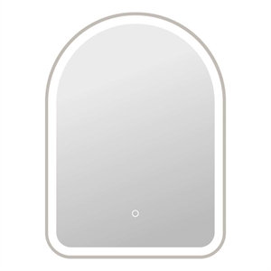 elegant kitchen and bath 30&quot arch led front and backlit wall mirror in silver