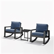3-Piece Aluminum Outdoor Rocking Bistro - 38