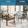 2 Pieces Havey-Duty Metal Outdoor Patio Armchair Set - All-Weather - Gray