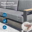 2-Piece 3-Seat Outdoor Sofa Couch Set - 75