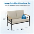 Heavy-Duty Outdoor Loveseat - All-Weather 47.2