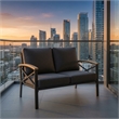 Heavy-Duty Outdoor Loveseat - All-Weather 47.2