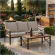 2 Pieces Outdoor Patio Set - All-Weather 69.3