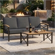 2 Pieces Outdoor Patio Set - All-Weather 69.3