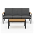 2 Pieces Outdoor Patio Set - All-Weather 69.3
