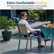 7-Piece Grey Patio Dining Set - 6-Seat All-Weather Heavy Duty HDPS Aluminum